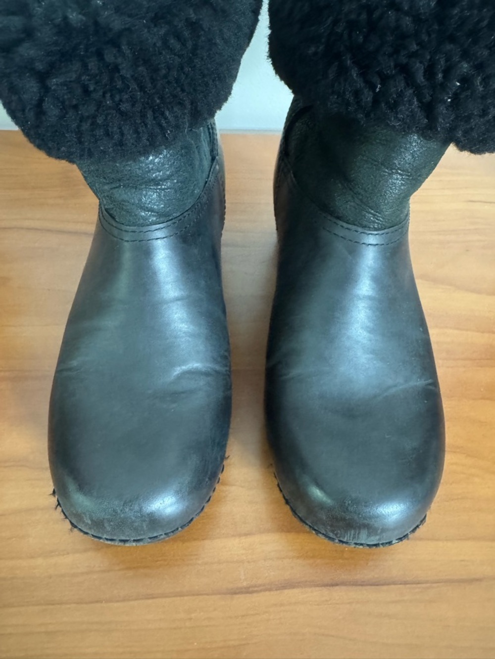 Dansko Stormy Oiled Leather Fur Lined Convertible Ankle Boots Winter Black 38 - Picture 5 of 8